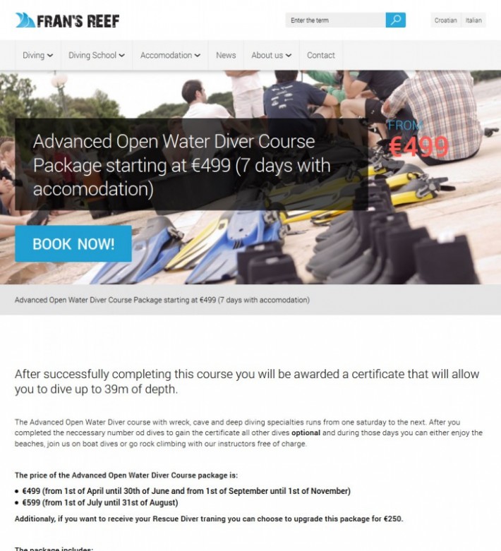 FransReef - Event Page